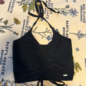 Hollister black halter top size small